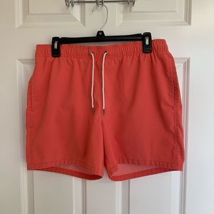 Abercrombie and Fitch Mens Coral Swim Shorts